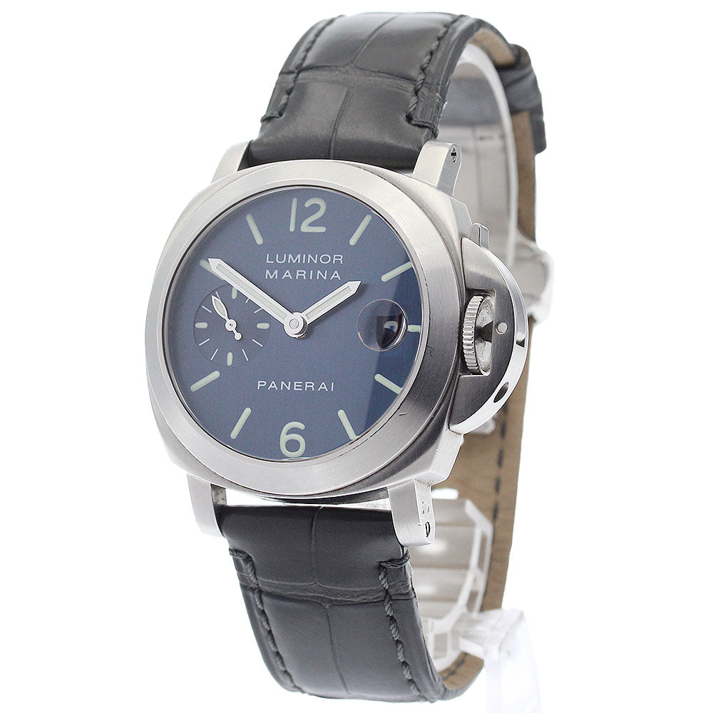 PANERAI Luminor Marina PAM00070 Small Second Date blue Dial Automatic Men's Watch_884545