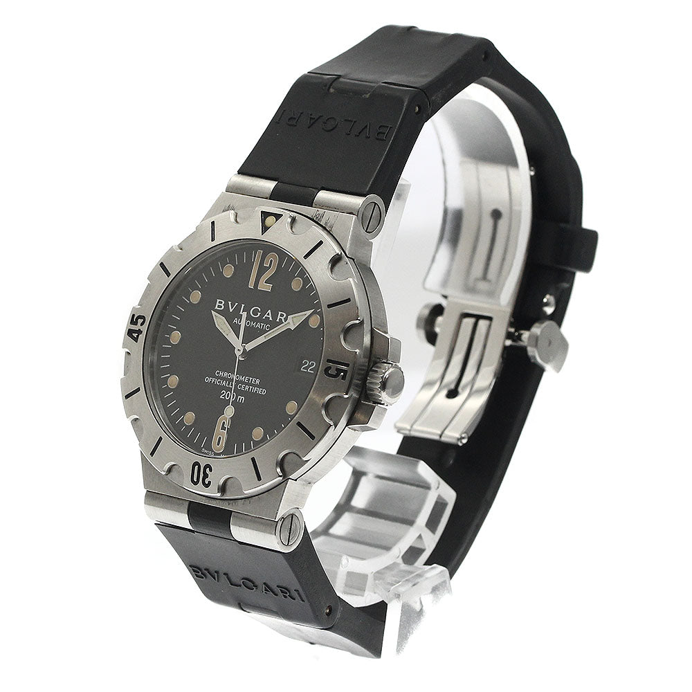 BVLGARI Diagono Scuba SD38S Date black Dial Automatic Men's Watch_884550