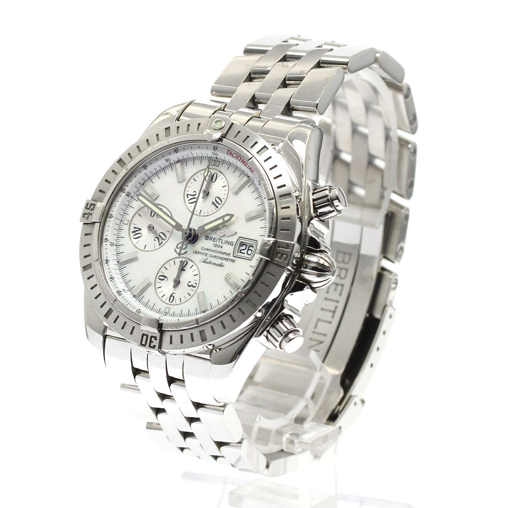 BREITLING Chronomat Evolution A13356 White shell dial White shell Dial Automatic Men's Watch_884553