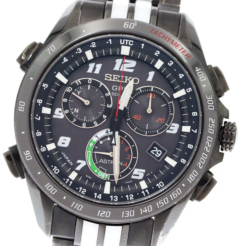 SEIKO Astron SBXB037/8X82-0AL0-1 GIUGIARO DESIGN Solar Powered Radio Mens_884556