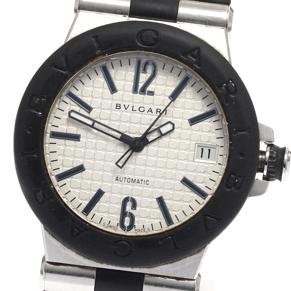 BVLGARI Diagono DG35SV Date Silver Dial Automatic Men's Watch_884581