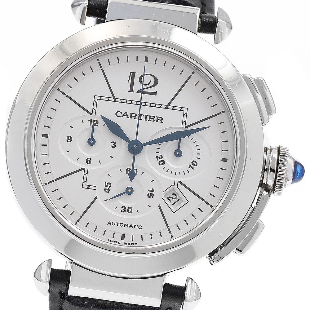 CARTIER Pasha 42MM W3108555 Chronograph Silver Dial Automatic Men's Watch_884584