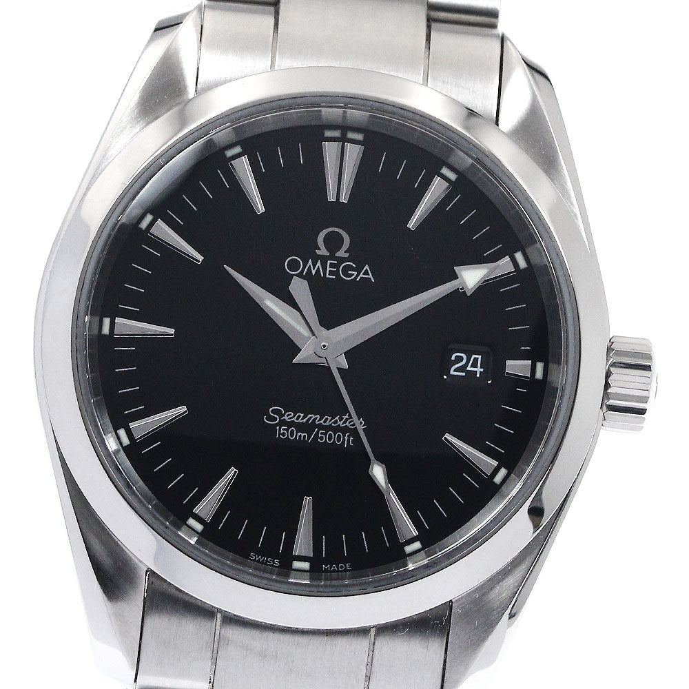 OMEGA Seamaster Aqua Terra 2518.50 Date black Dial Quartz Boy's Watch_884589
