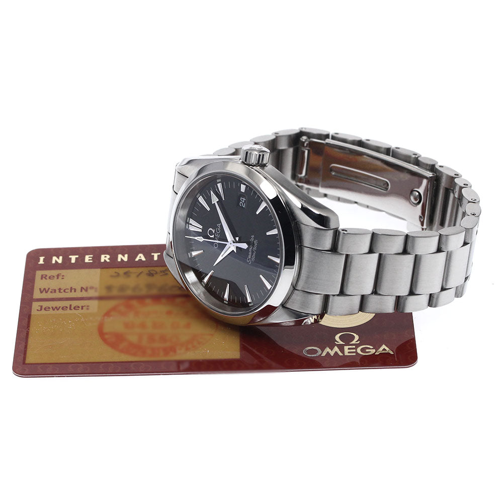 OMEGA Seamaster Aqua Terra 2518.50 Date black Dial Quartz Boy's Watch_884589