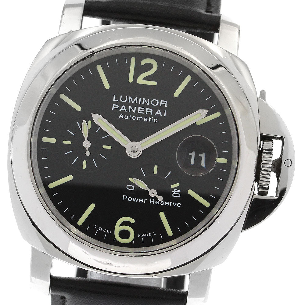 PANERAI Luminor PAM00090 Date power reserve black Dial Automatic Men's_884590
