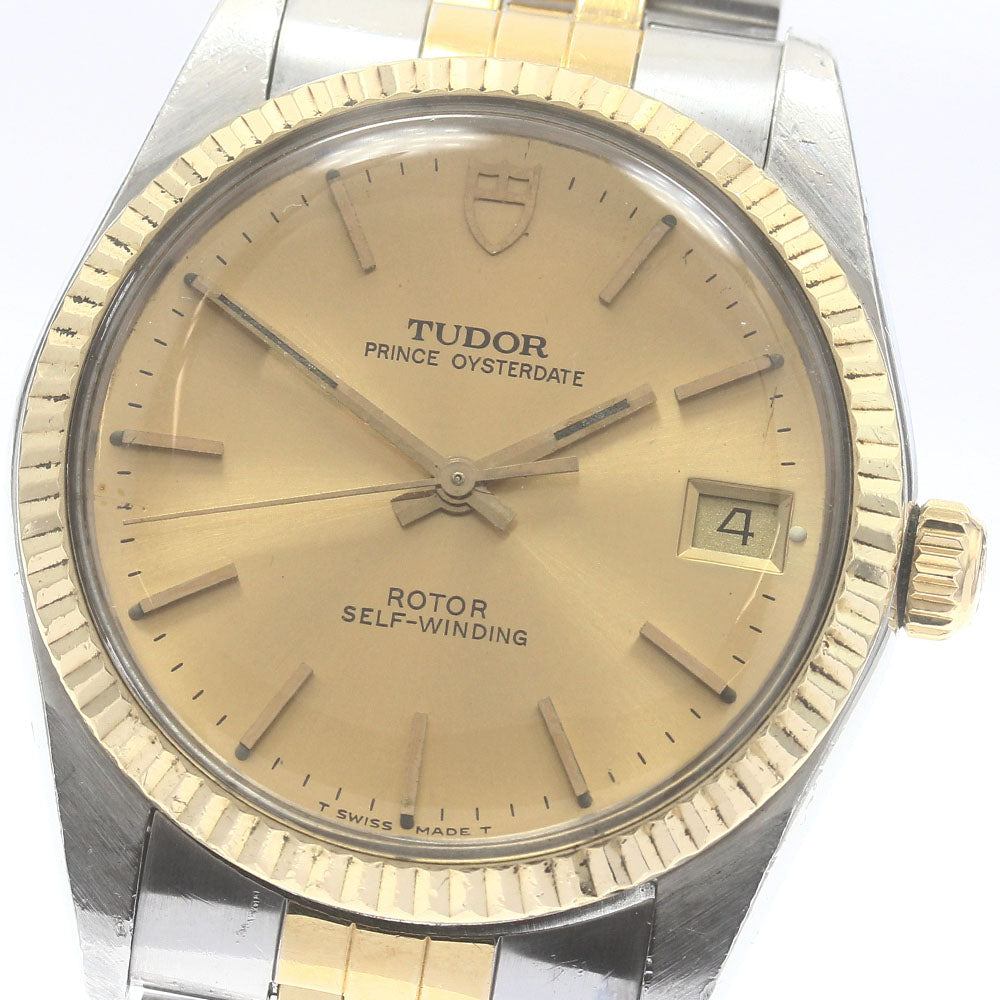 TUDOR Prince Oyster Date 74033 Cal.2824-2 YG bezel Automatic Men's Watch_884592