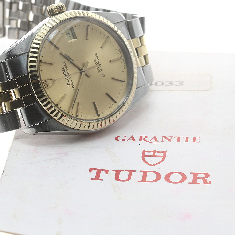 TUDOR Prince Oyster Date 74033 Cal.2824-2 YG bezel Automatic Men's Watch_884592