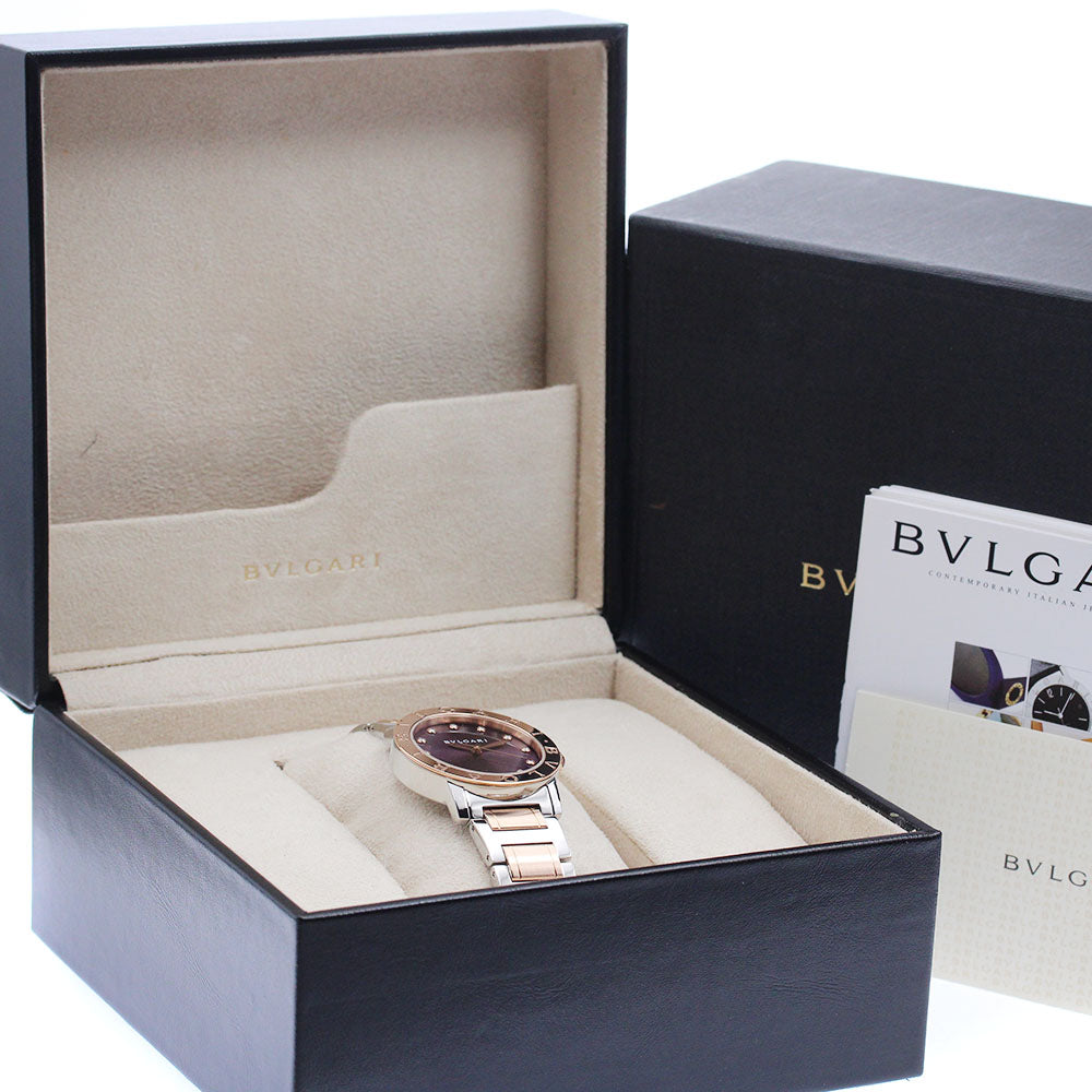 BVLGARI BVLGARIBVLGARI BBLP33SG 12P diamond purple Dial Automatic Boy's _884609