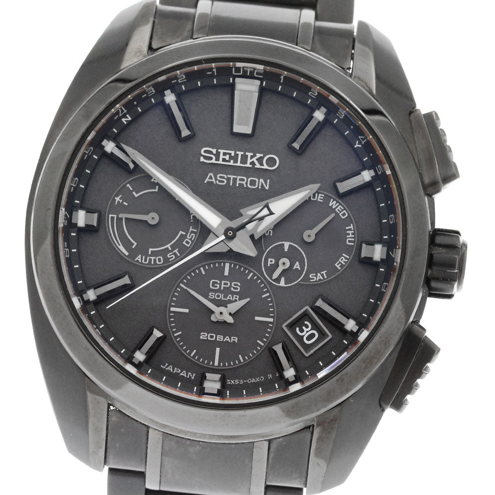 SEIKO Astron SBXC069/5X53-0AV0 GPS black Dial Solar Powered Radio Men's_884630