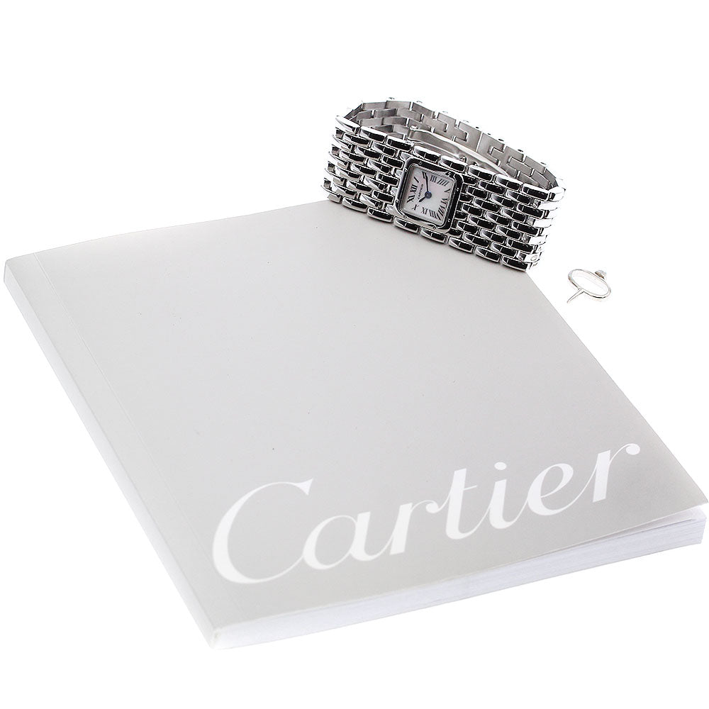 CARTIER PANTHERE Ryuban W61001T9 White shell Dial Quartz Ladies Watch_884631