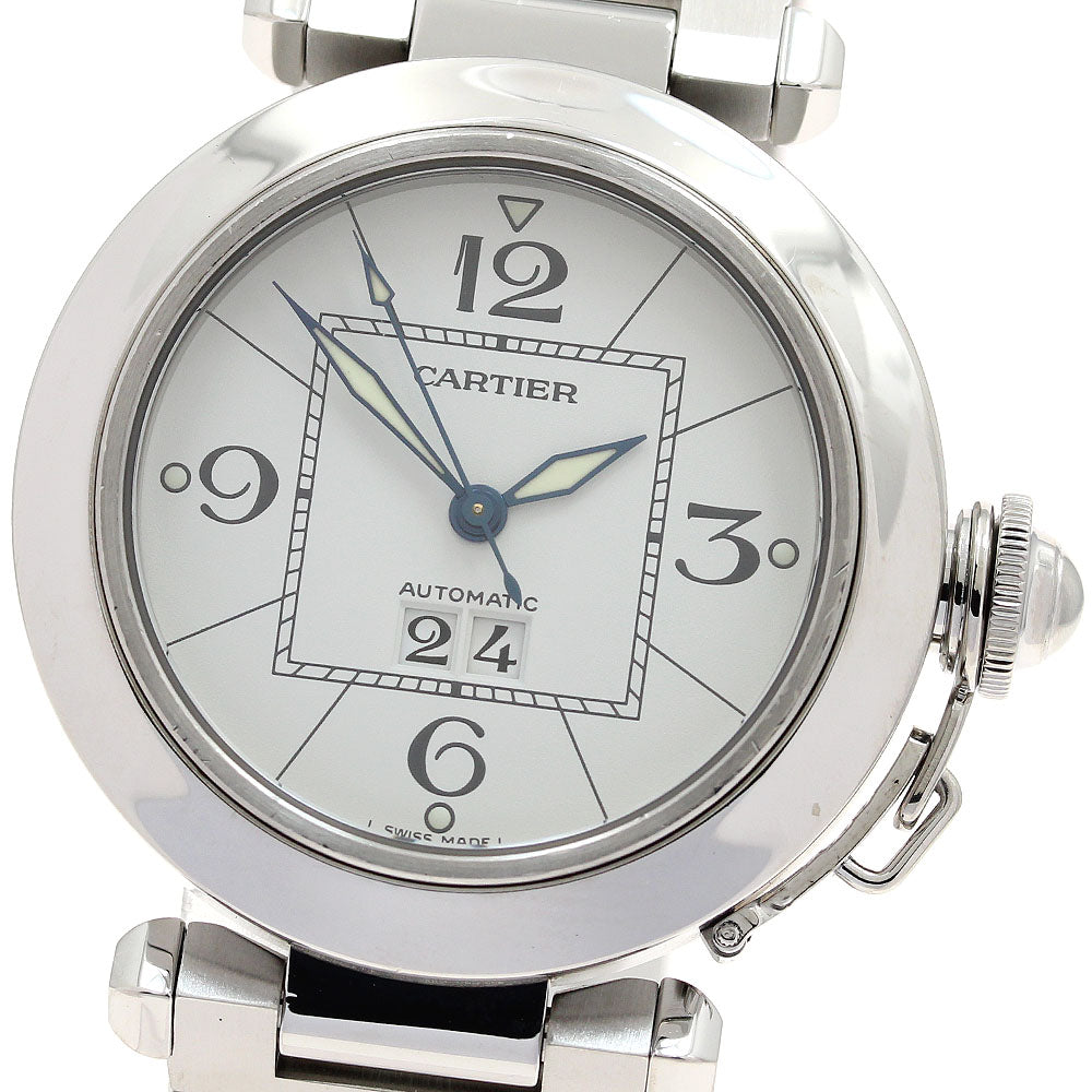 CARTIER Pasha C Big Date W31055M7 white Dial Automatic Boy's Watch_884637