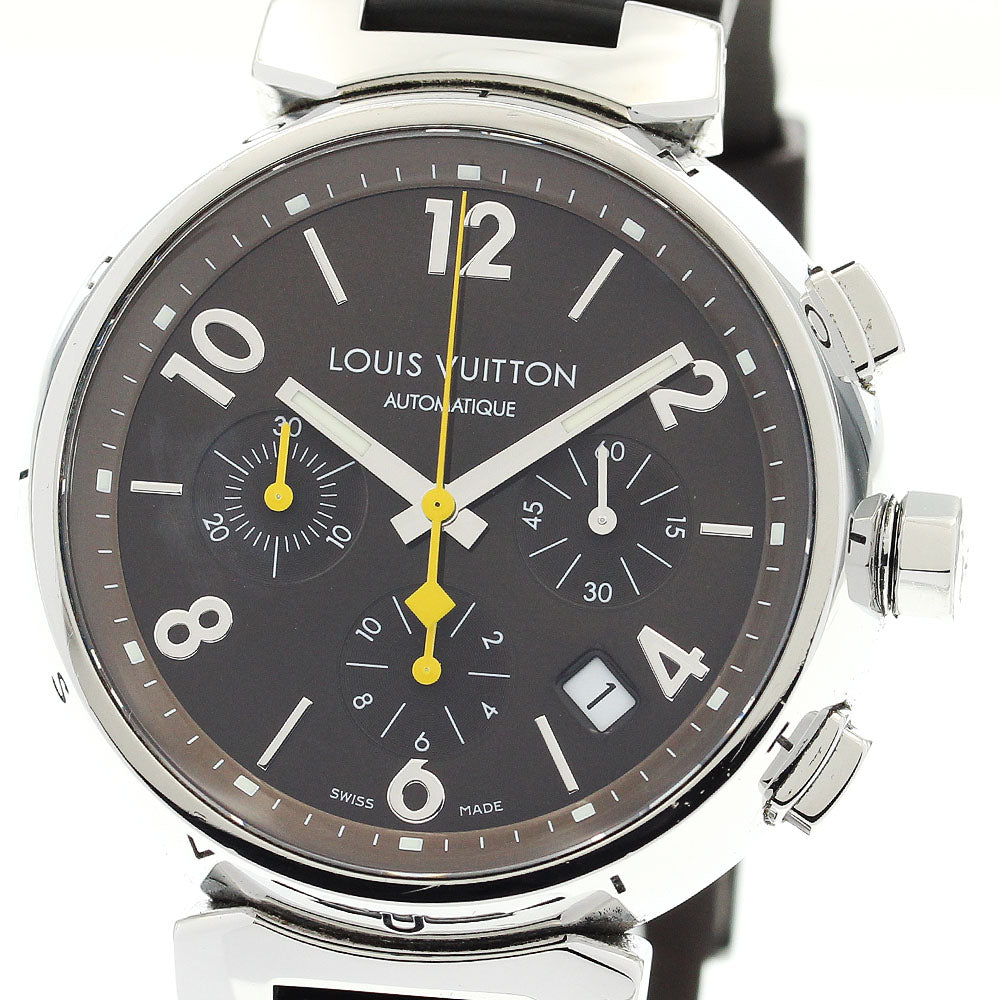 LOUIS VUITTON Tambour Q1121 Chronograph Brown Dial Automatic Men's Watch_884647
