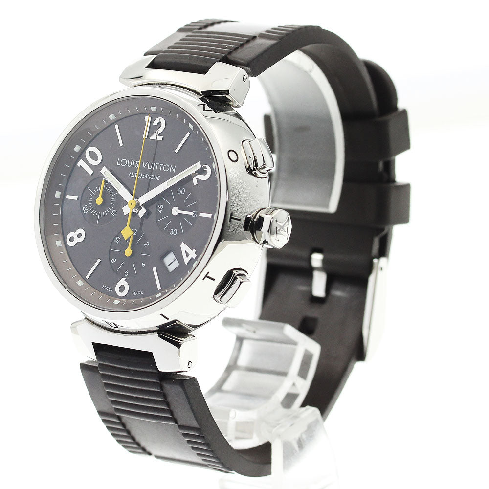 LOUIS VUITTON Tambour Q1121 Chronograph Brown Dial Automatic Men's Watch_884647