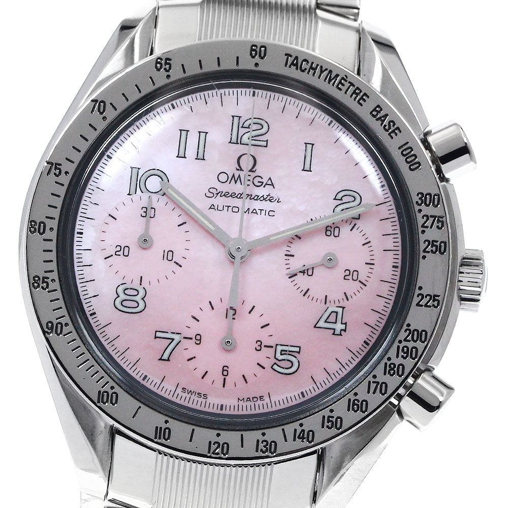 OMEGA Speedmaster 3502.78 Chronograph Pink shell Dial Automatic Ladies Watch_884649