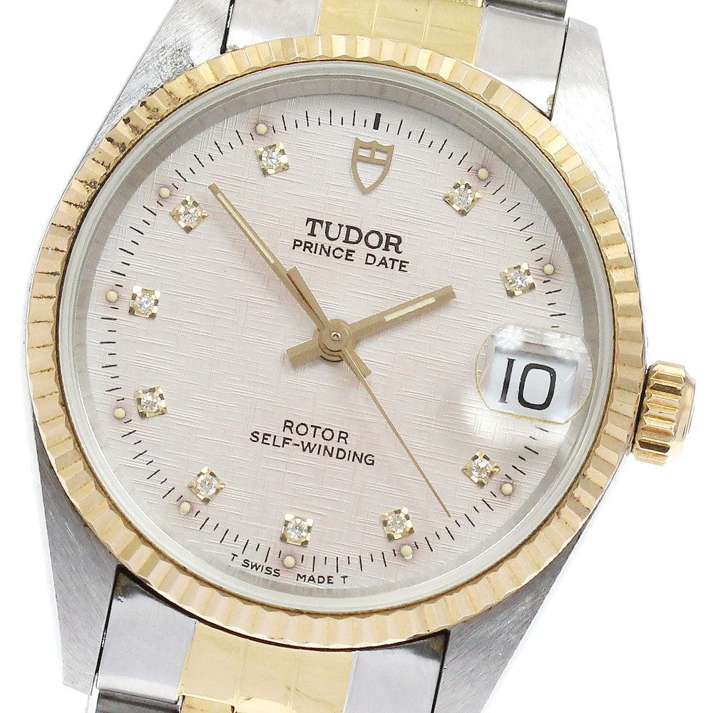 TUDOR Prince Date 72033 10P diamond Automatic Boy's Watch_884657