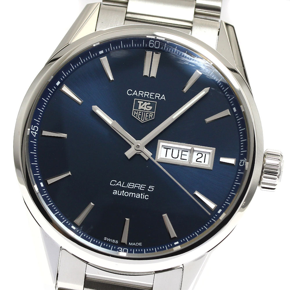 TAG HEUER Carrera Caliber 5 WAR201E Day date Navy Dial Automatic Men's_884663