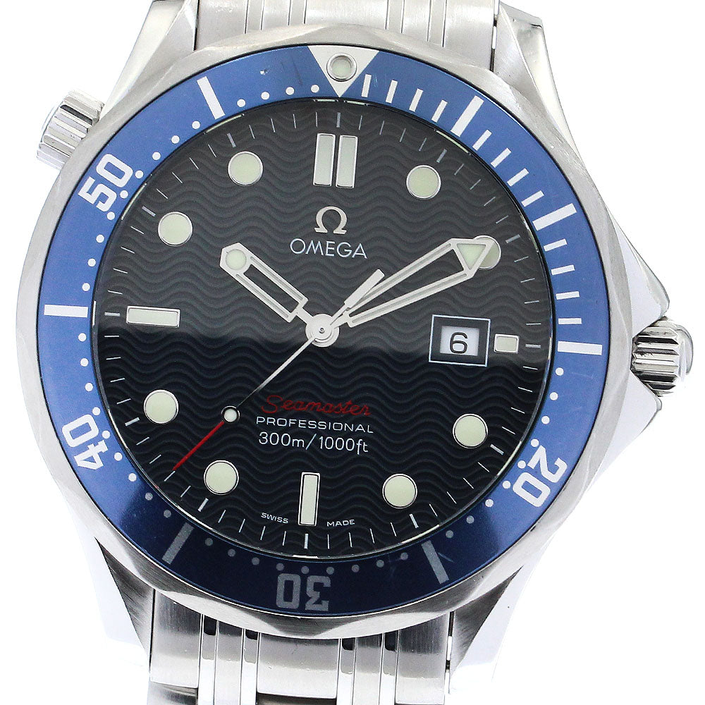 OMEGA Seamaster300 Professional 2221.80 Date Navy Dial Quartz Men's Watch_884685