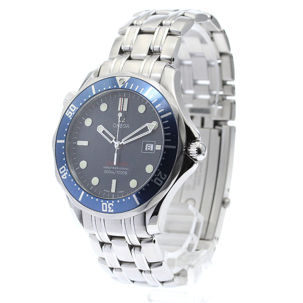 OMEGA Seamaster300 Professional 2221.80 Date Navy Dial Quartz Men's Watch_884685