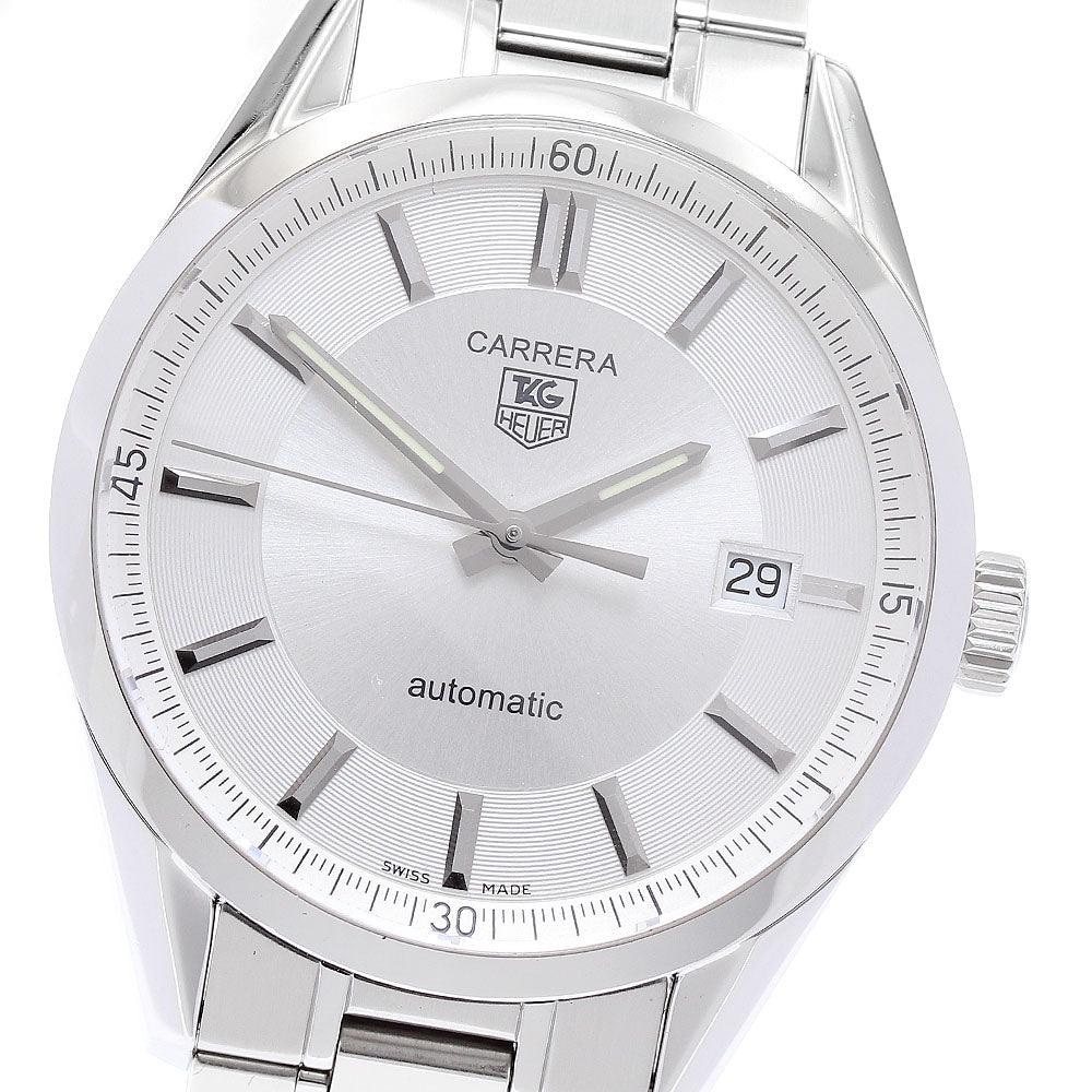 TAG HEUER Carrera Caliber 5 WV211A-3 Date Silver Dial Automatic Men's_884720