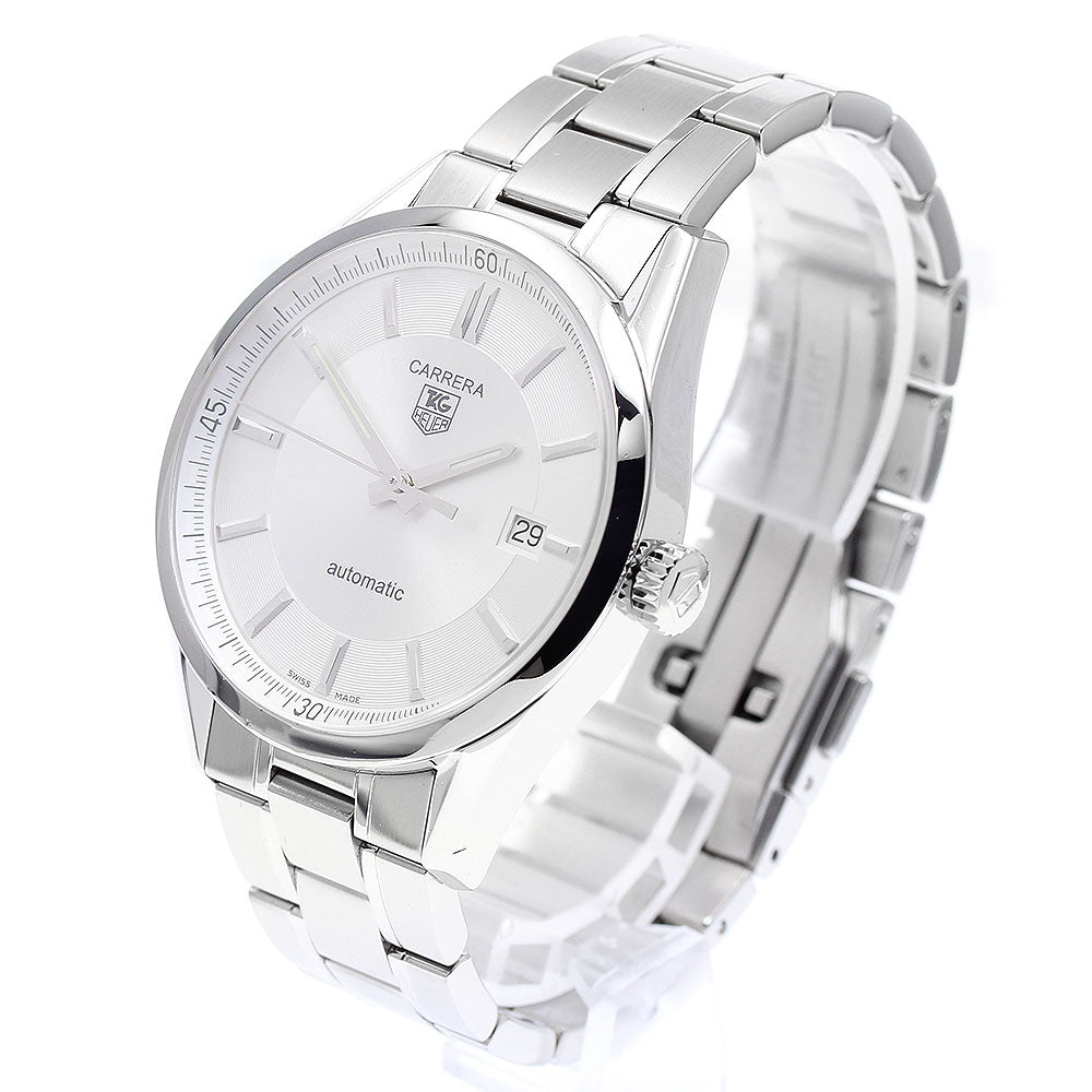 TAG HEUER Carrera Caliber 5 WV211A-3 Date Silver Dial Automatic Men's_884720