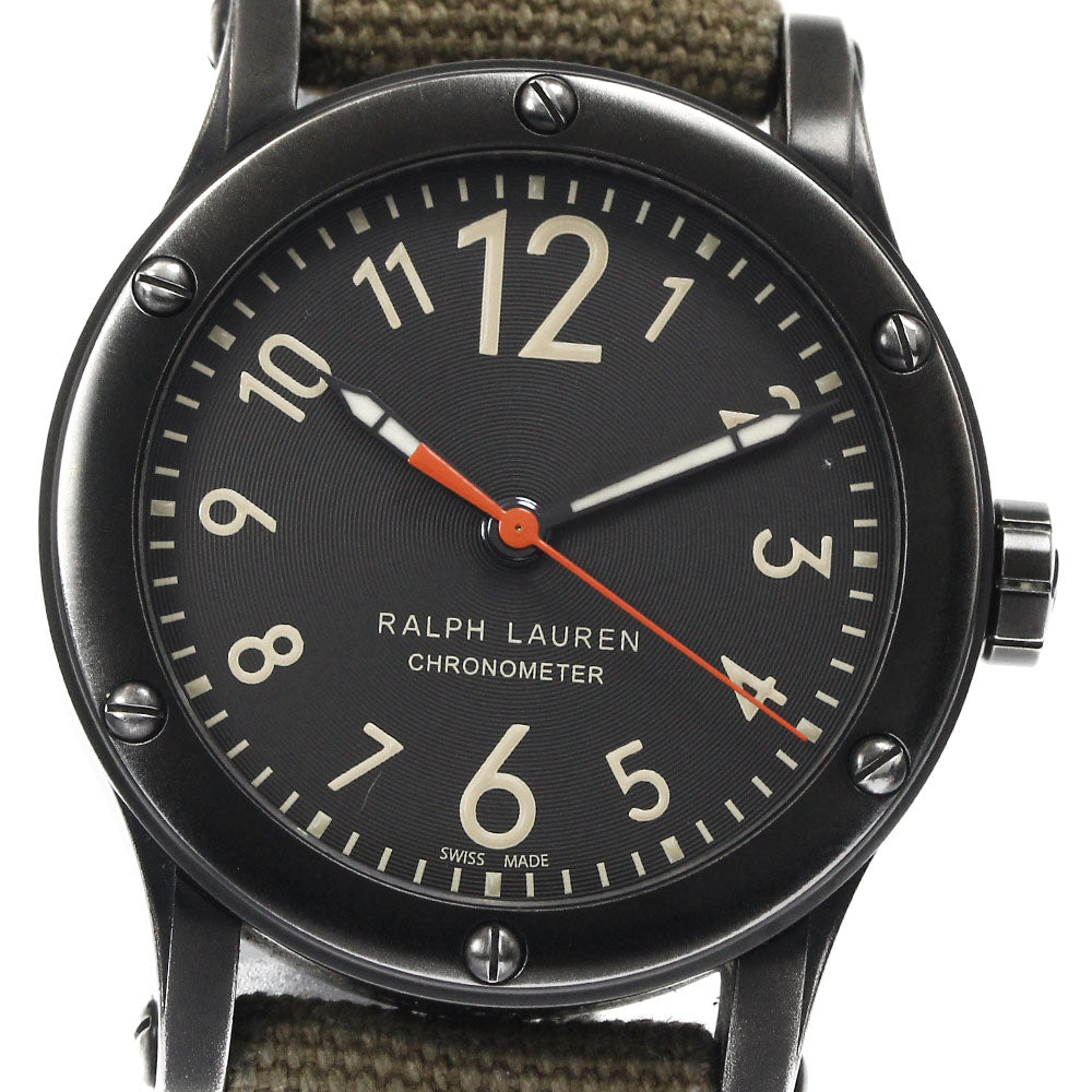 RALPH LAUREN Safari K02500 Chronometer black Dial Automatic Men's Watch_884721