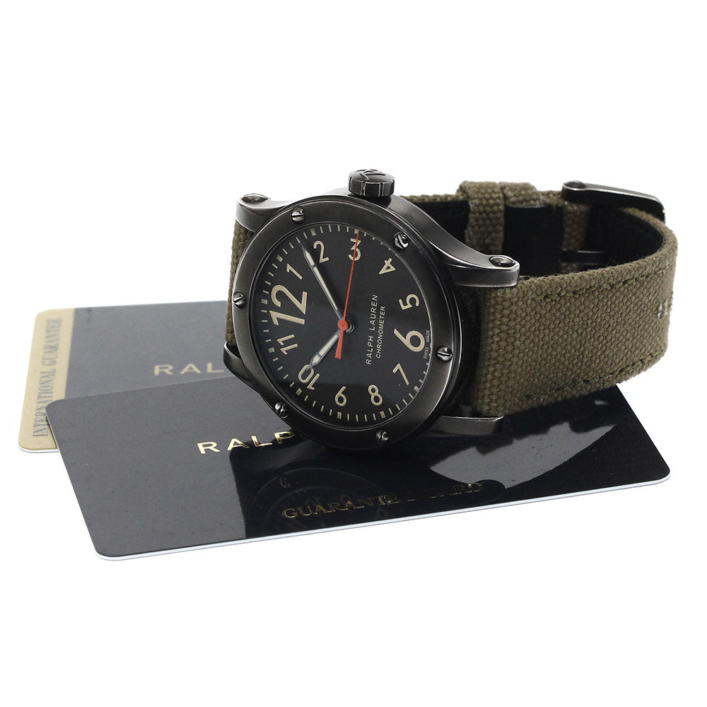 RALPH LAUREN Safari K02500 Chronometer black Dial Automatic Men's Watch_884721