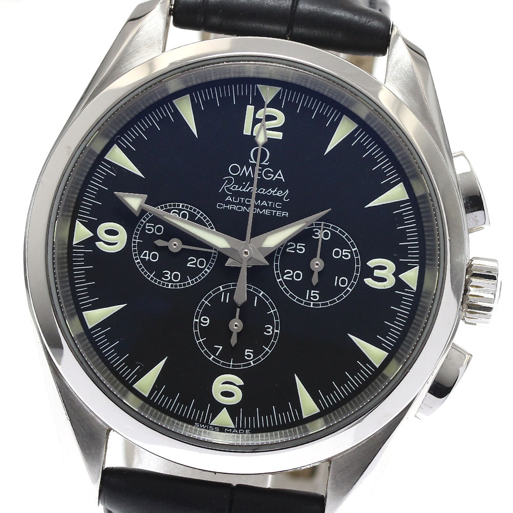 OMEGA Seamaster Railmaster 2812.52.37 Chronograph black Dial Automatic Men's Watch_884763