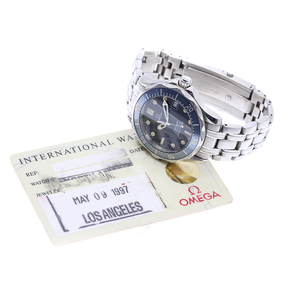 OMEGA Seamaster300 2561.80 Date Navy Dial Quartz Boy's Watch_884790