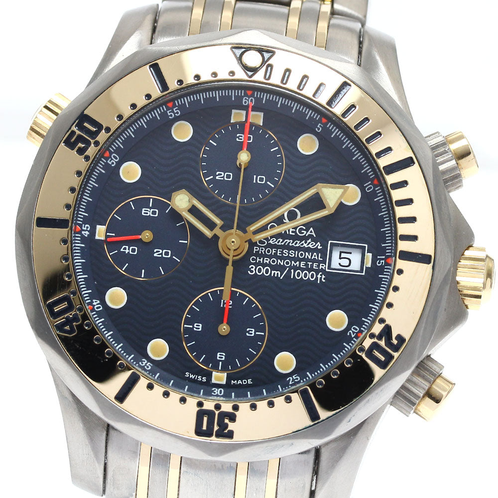 OMEGA Seamaster300 2296.80 Chronograph Navy Dial Automatic Men's Watch_884831