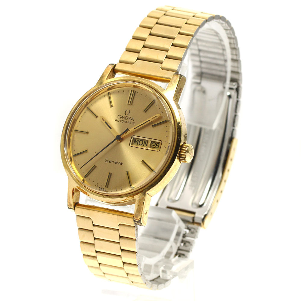 OMEGA Geneve 166.0117 Cal.1022 Day Date Gold Dial Automatic Men's Watch_884836