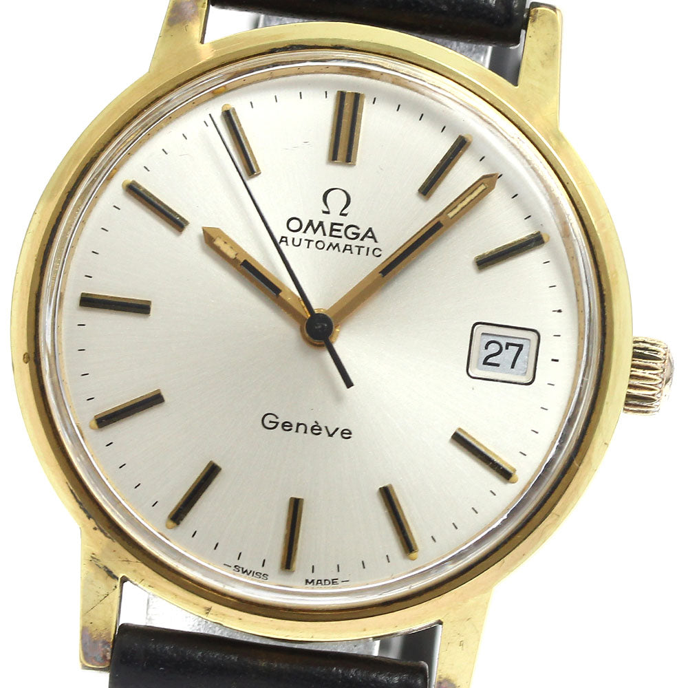 OMEGA Geneve 166.0163 Cal.1012 Date Silver Dial Automatic Men's Watch_884840