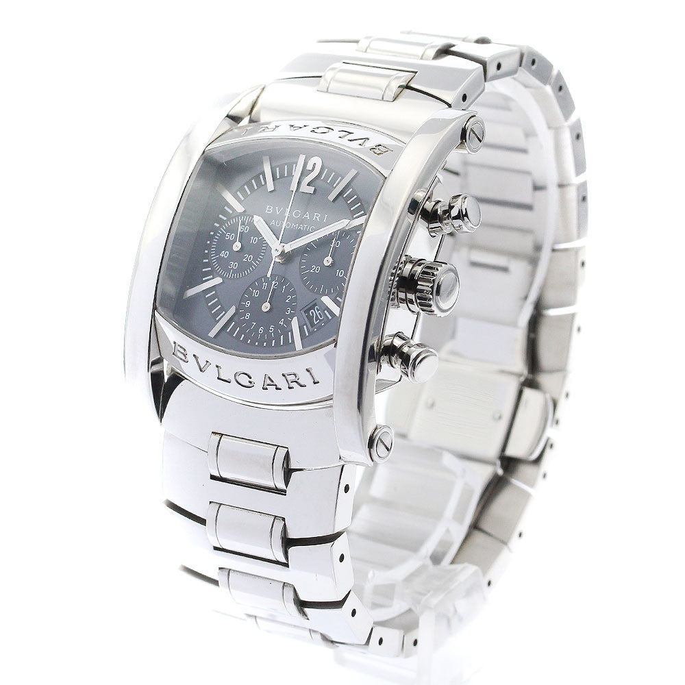 BVLGARI Assioma AA44SCH Chronograph Date Navy Dial Automatic Men's Watch_884863