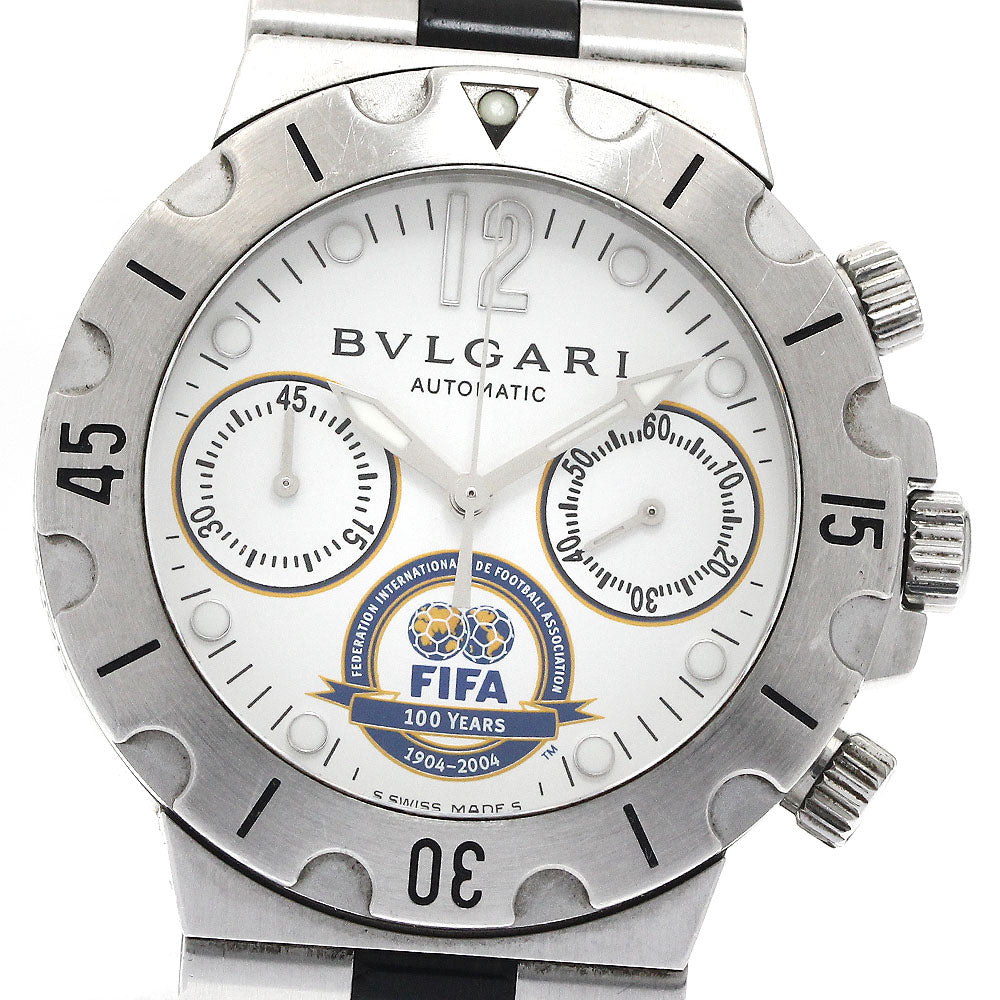 BVLGARI Diagono Scuba FIFA World Limited 100th Anniversary SCB38S Chronograph white Dial Automatic Men's Watch_884865