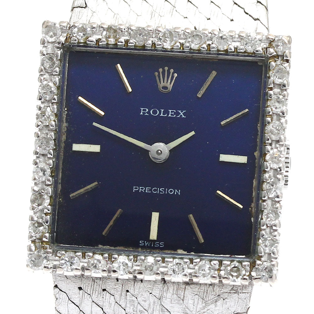 ROLEX Precision Cal.1400 diamond bezel Hand Winding Ladies Watch_884888