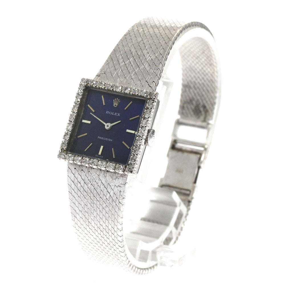 ROLEX Precision Cal.1400 diamond bezel Hand Winding Ladies Watch_884888