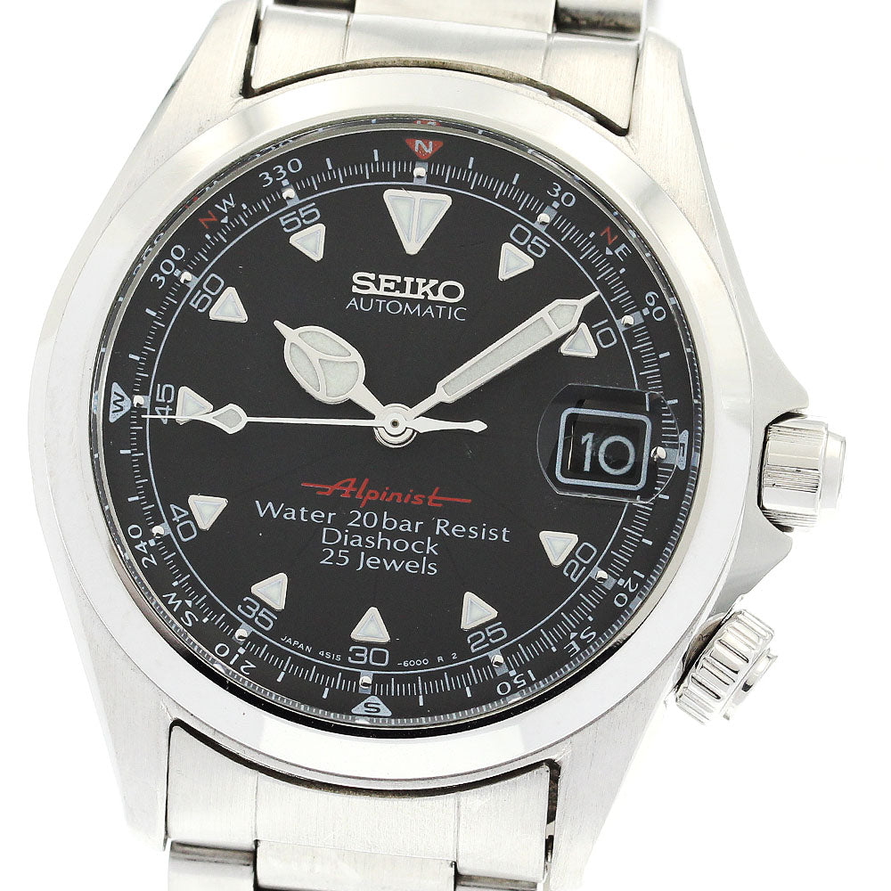 SEIKO alpinist 4S15-6000/SCVF005 Date black Dial Automatic Men's Watch_884890