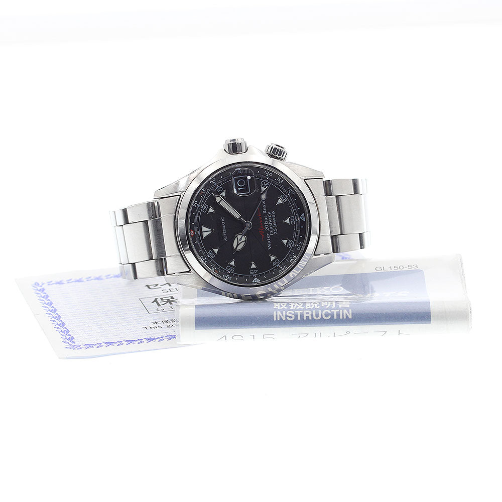 SEIKO alpinist 4S15-6000/SCVF005 Date black Dial Automatic Men's Watch_884890
