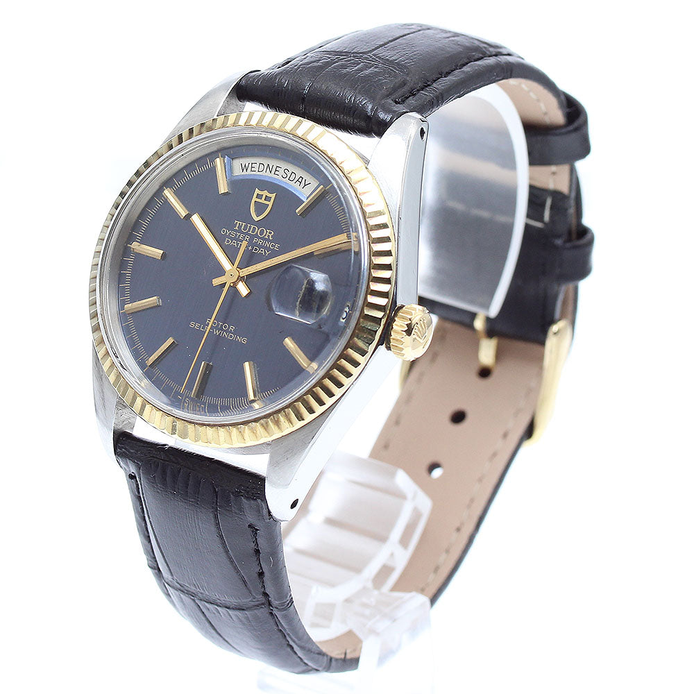 TUDOR Oyster Prince Date Day 7019/3 Cal.1895 YG bezel Navy Dial Automatic Men's Watch_884919