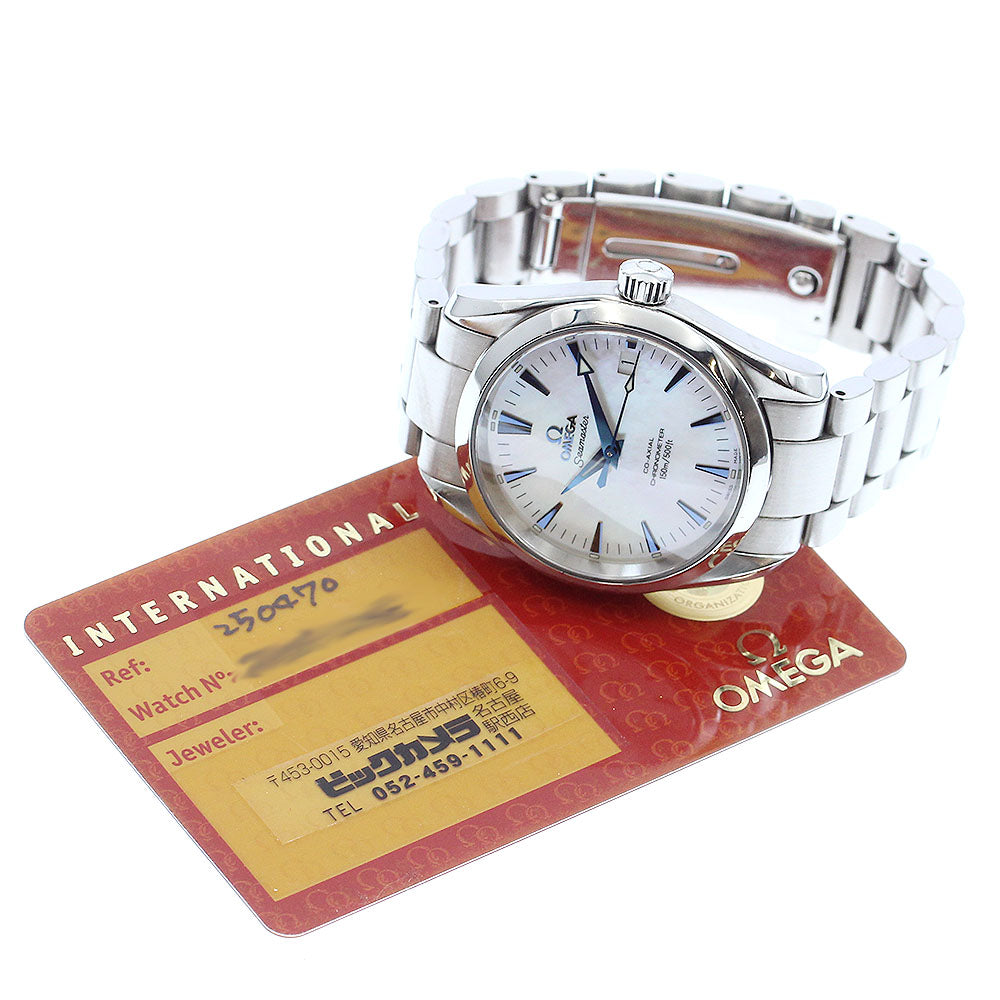 OMEGA Seamaster Aqua Terra 2504.70 Coaxial White shell Dial Automatic Boy's Watch_884940