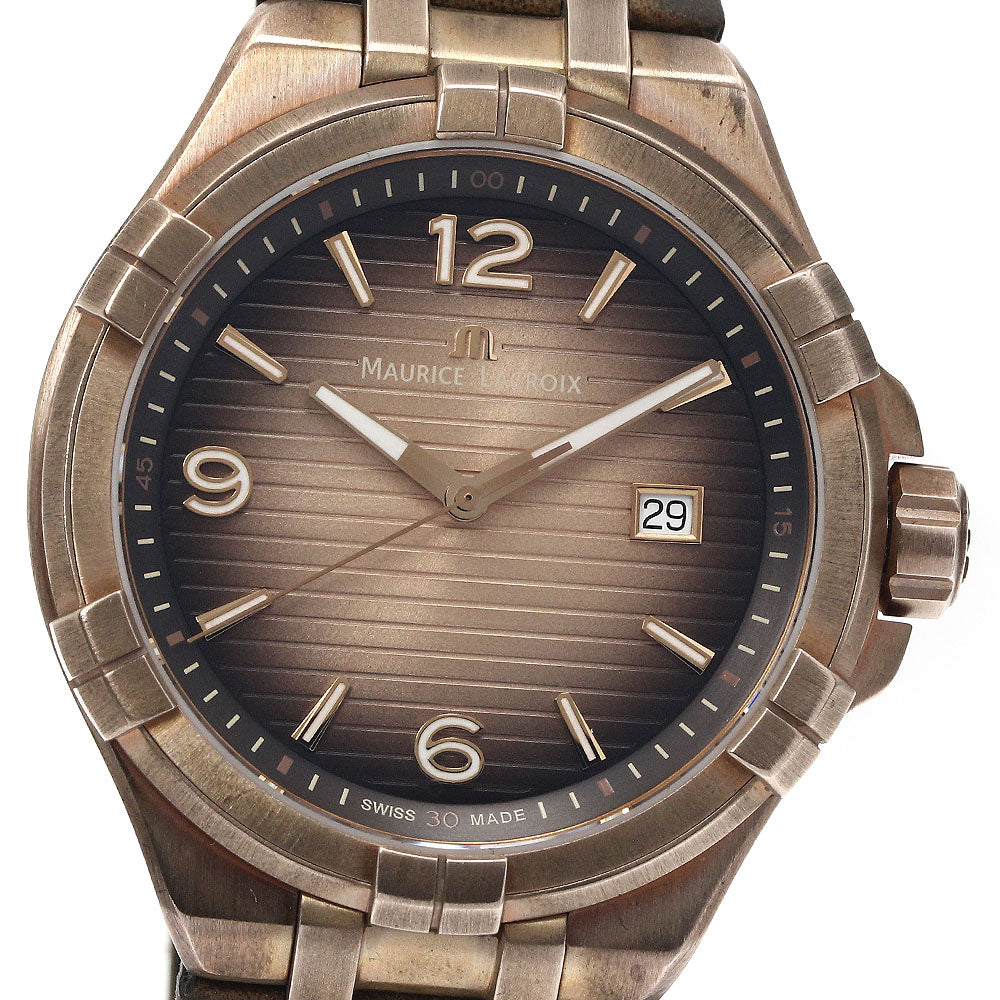 MAURICE LACROIX Aikon Bronze AI1028-BRZ01-720-1 Date Quartz Men's Watch_884985