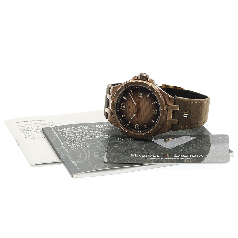 MAURICE LACROIX Aikon Bronze AI1028-BRZ01-720-1 Date Quartz Men's Watch_884985