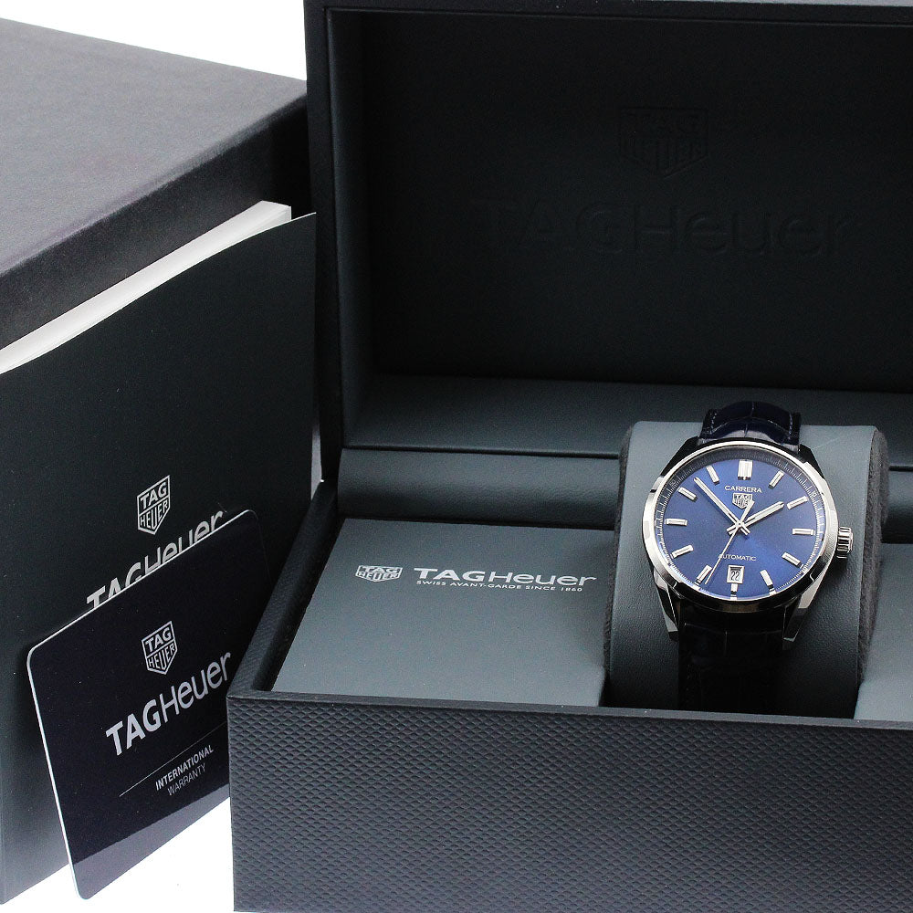 TAG HEUER Carrera Caliber 5 WBN2112.FC6504 Date Navy Dial Automatic Men's Watch_884989