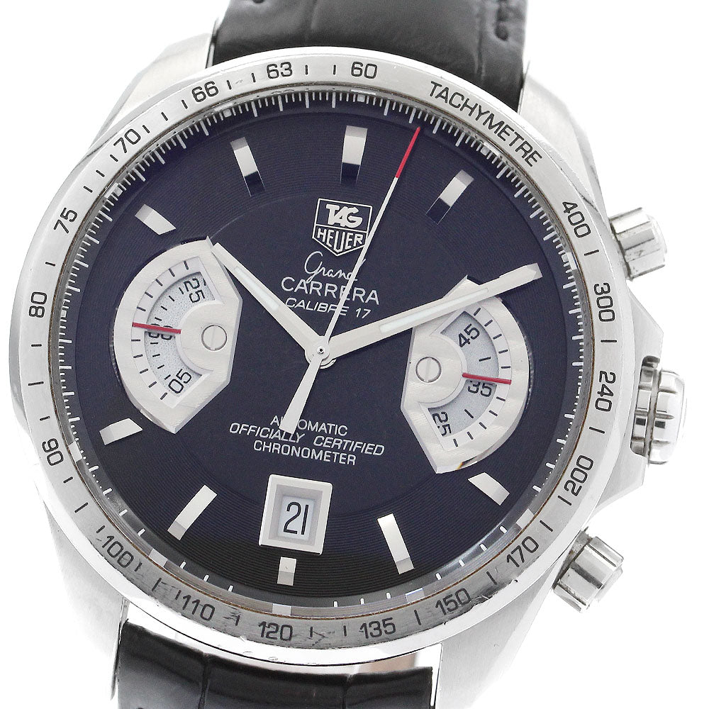 TAG HEUER Grand Carrera CAV511A Caliber 17RS black Dial Automatic Men's Watch_884998
