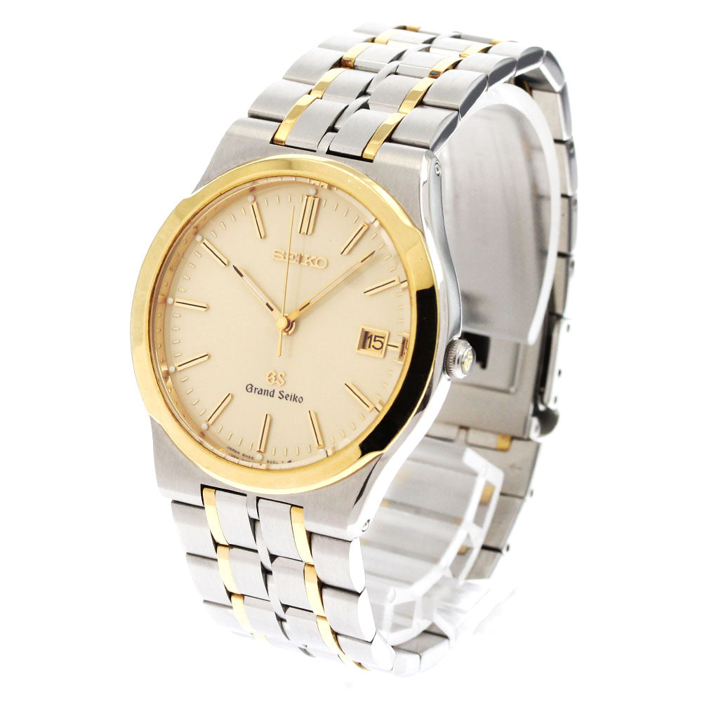 SEIKO Grand Seiko 8N65-9000/SBGG002 Date gold Dial Quartz Men's Watch_885009