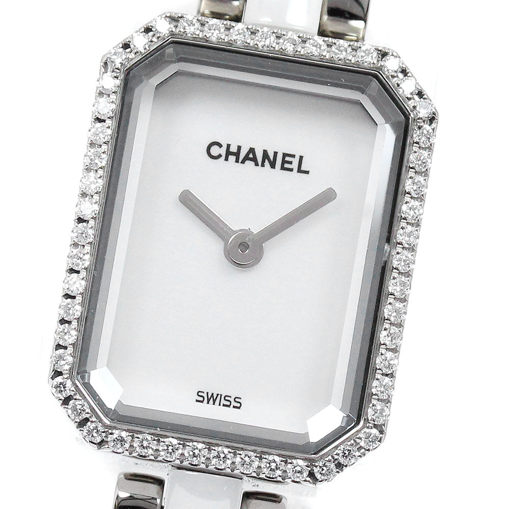 CHANEL Premiere H2132 Diamond Bezel white Dial Quartz Ladies Watch_885047