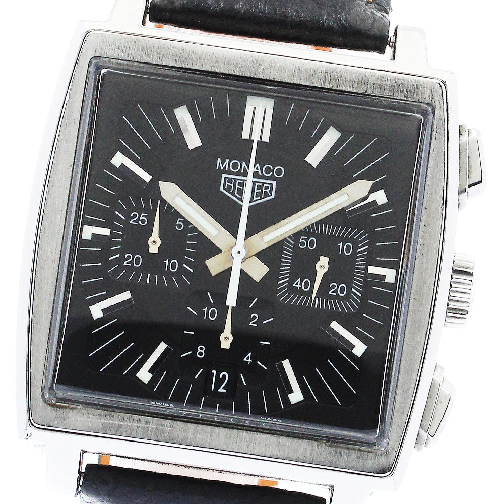 TAG HEUER Monaco CS2111 Chronograph black Dial Automatic Men's Watch_885055