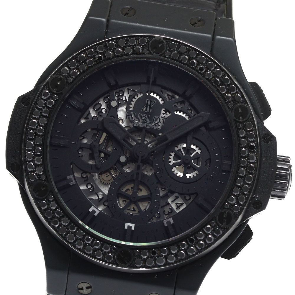HUBLOT Aeroban All Black Chronograph 311.CI.1110.RX.1100 black diamond bezel black Dial Automatic Men's Watch_885058