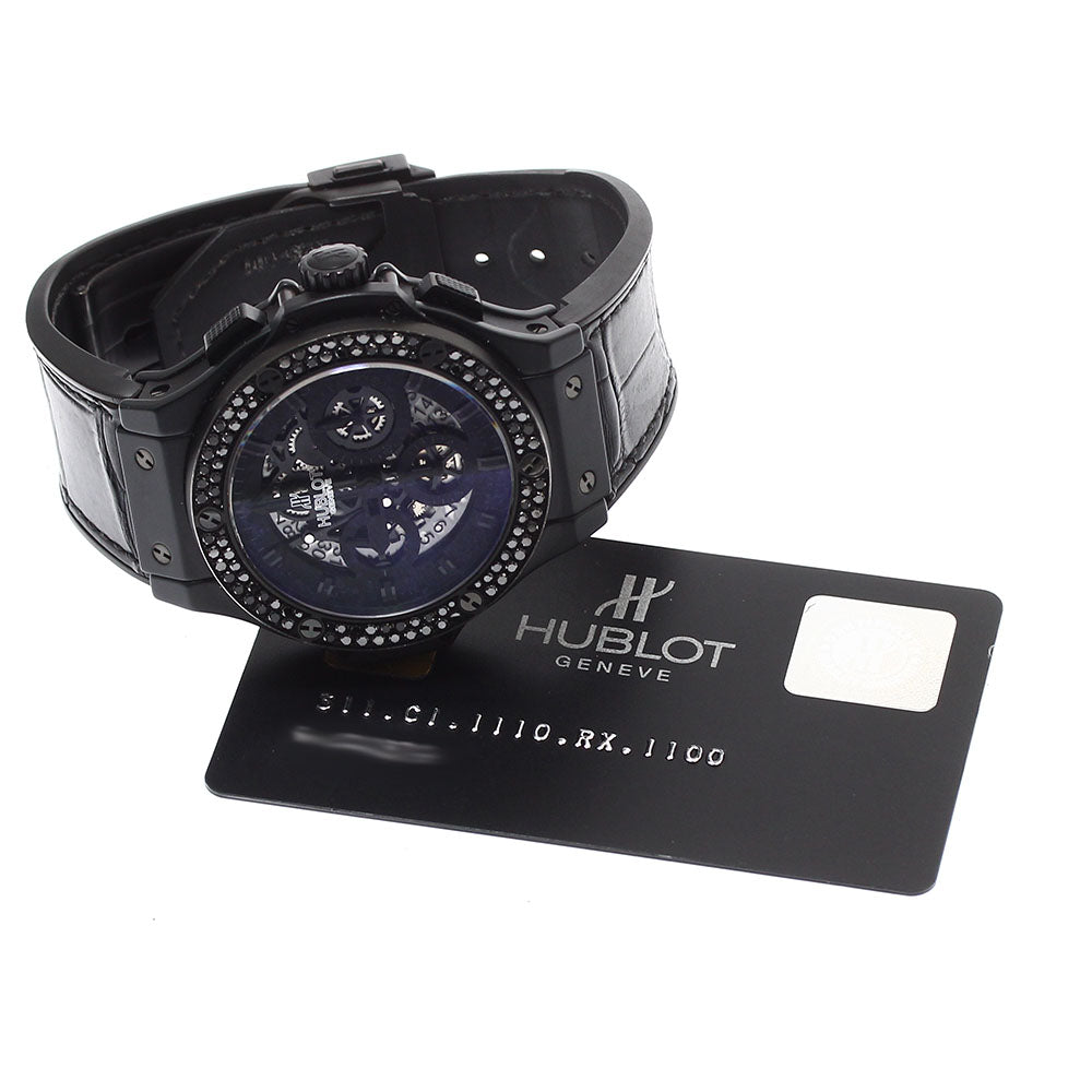 HUBLOT Aeroban All Black Chronograph 311.CI.1110.RX.1100 black diamond bezel black Dial Automatic Men's Watch_885058