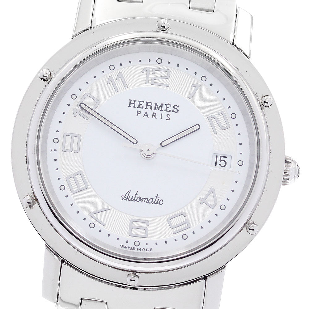 HERMES Clipper CL1.810 Date White / Silver Dial Automatic Men's Watch_885062