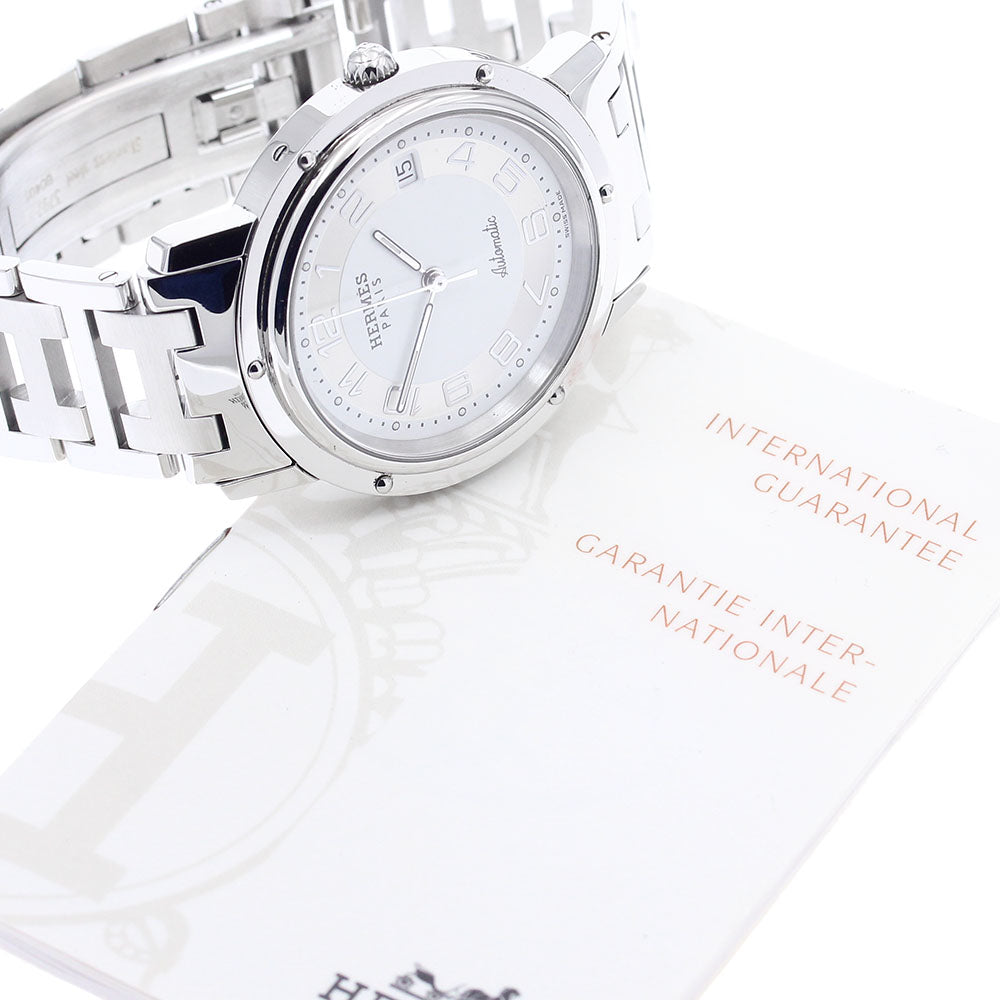 HERMES Clipper CL1.810 Date White / Silver Dial Automatic Men's Watch_885062